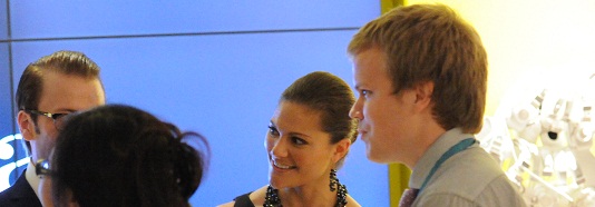 Hr skojar jag med Kronprinsessan Viktoria & Daniel infr en bankett i Shanghai